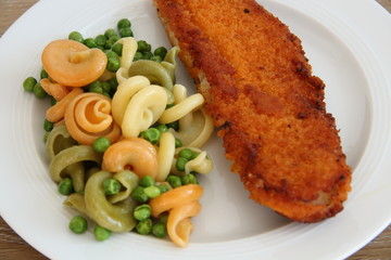 Gebackener Fisch mit Gemüse