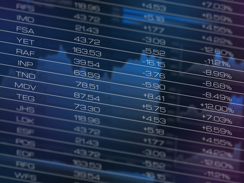 Stock market data table
