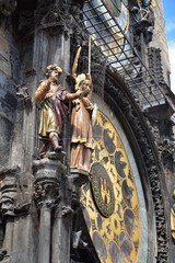 Naklejka premium Prager Rathausuhr - Astronomische Uhr