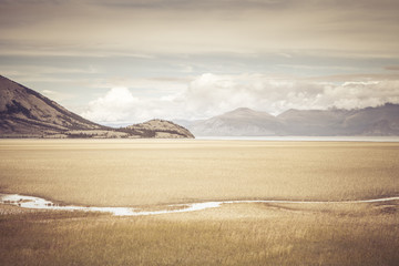 Mud flats near Kluane Lake