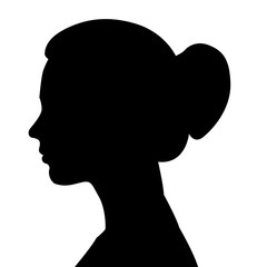 Profil einer weiblichen Person Oberkörper