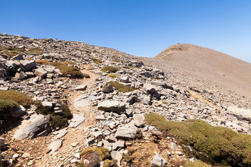 Paysage rocheux de montagne en Méditerranée 
