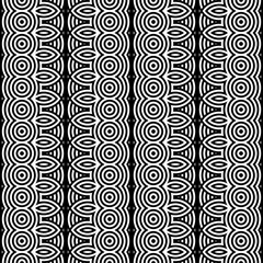 Obraz premium Design seamless monochrome geometric pattern