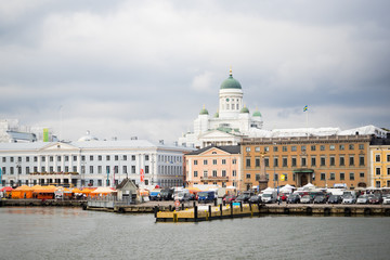 Fototapeta na wymiar Helsinki from the sea