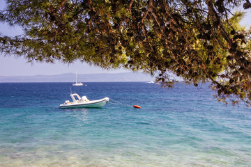 Fototapeta na wymiar Croatia, seascape, Brac island, Adriatic sea, Dalmatia