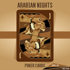 Arabian Nights - Poker Cards - JACK OF DIAMONDS
