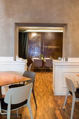 modern restaurant interior;selective focus