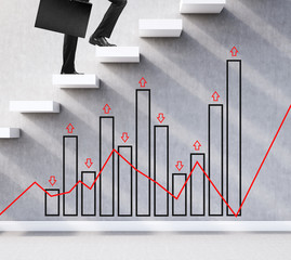 Statistician climbing the stairs