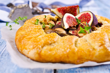 Homemade open pie