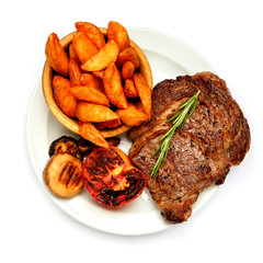 Roasted organic shin of beef meat
