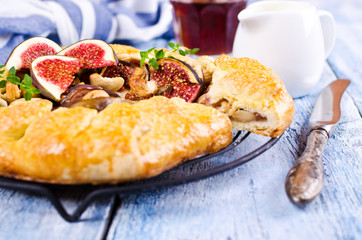 Homemade open pie