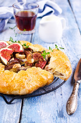 Homemade open pie