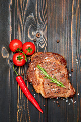 Roasted organic shin of beef meat