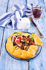 Homemade open pie