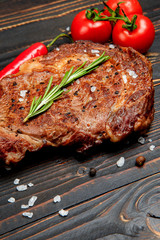 Roasted organic shin of beef meat