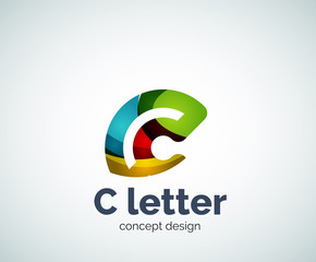 Vector C letter concept logo template