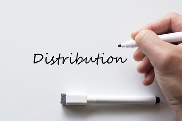 Distribution written on whiteboard