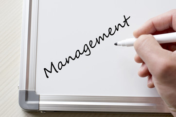 Management written on whiteboard