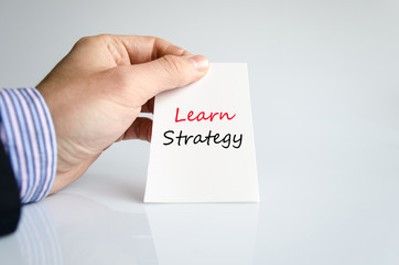 Learn strategy text concept