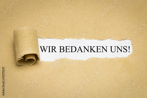 Wir Bedanken Uns Im Voraus de.fotolia.com