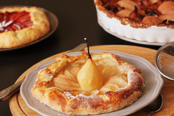 fresh pear galette