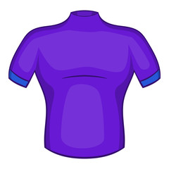 Cycling shirt icon in cartoon style isolated on white background vector illustration