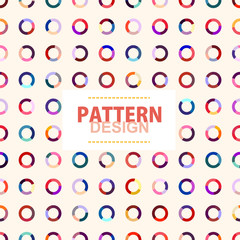 colored circle seamless pattern