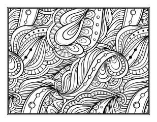 Fantasy decorative ornamental seamless pattern