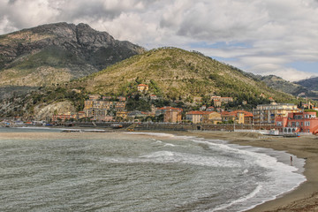 View on Levanto in Cinqueterre, Italy
