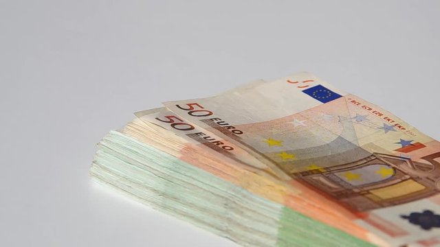 Euro banknotes of different nominal values
