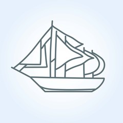 ship vector illustration