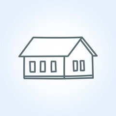 storey house icon vector