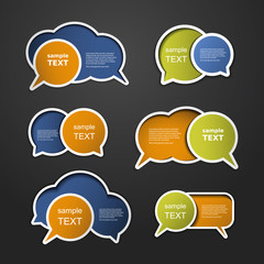 Colorful Speech Bubbles