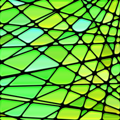 Naklejka premium abstract vector stained-glass mosaic background