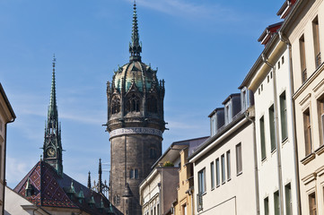 Obraz premium Wittenberg Schlosskirche Thesenanschlag Luther
