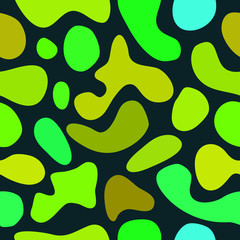 abstract vector chaotic spotted seamless pattern
