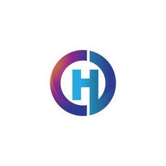 Letter D and H monogram logo
