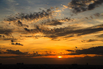 The color of twilight sky