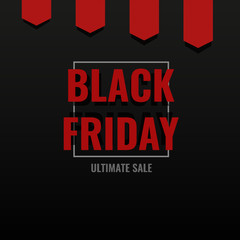 Fototapeta na wymiar black friday banner