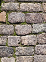 old Paving stones as Wall