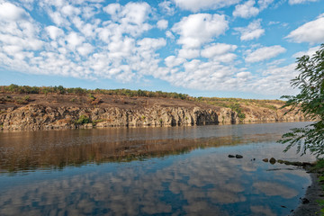 View from the island Hortitsa to Dnieper River