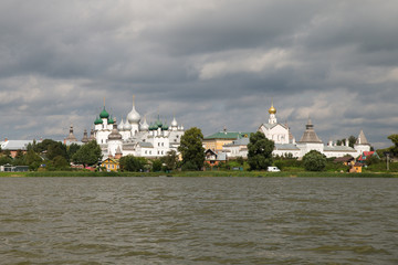 Beautiful view on the church, Rostov Veliky, Russia