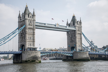 Fototapeta na wymiar London City historic big Tower bridge on sunny day