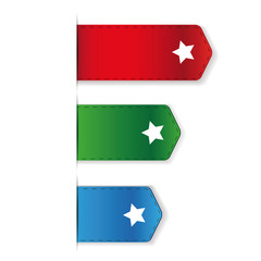 Bookmark icon set vector