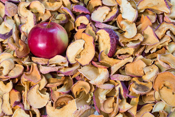 Ripe Apple and chopped dried fruit