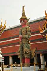 Fototapeta premium Grand palace and Wat phra keaw in Bangkok, Thailand