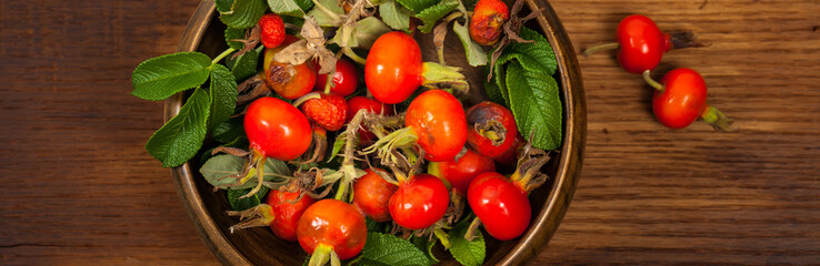 Rose Hips. Selective focus.