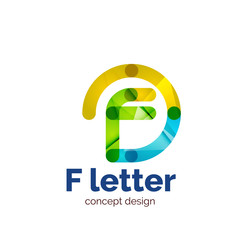 Vector modern minimalistic letter concept logo