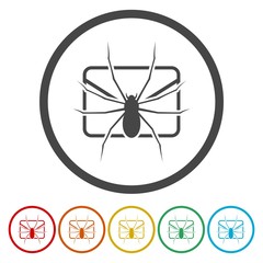 Spam icon. Spam sign. Virus icon