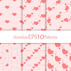 seamless vector patterns set